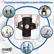 Kép 4/4 - Tépőzáras térdrögzítő keresztpántokkal 