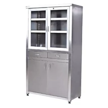 Műszerszekrény rozsdamentes 2x2 ajtós MG1122