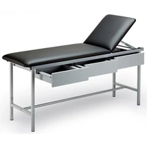 Festett szürke vizsgálóágy 3 fiókkal