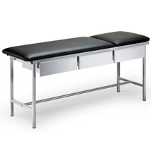 Acél rozsdamentes vizsgálóágy 3 fiókkal