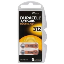  Duracell ACTIVAIR hallókészülék elem "312" 6db/csomag