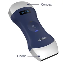 VIATOM lineáris/convex vezeték nélküli orvosi ultrahang 7.5-10 MHz / 3.5-5 MHz