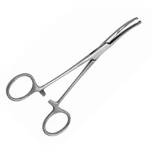 Érfogó hajlított, horgas 18 cm rozsdamentes