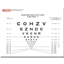 LOGMAR SLOAN közeli látásvizsgáló tábla - 40 cm - 18x23 cm