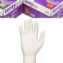 Latex orvosi vizsgáló kesztyű púderes TENTY Grip