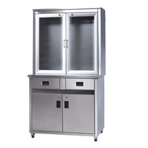 Műszerszekrény rozsdamentes 2x2 ajtós + 2 fiók MG1120