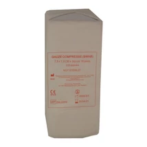 Mull lap nem steril 7,5x10 (30x40-ről) 16 réteg  100 db/doboz