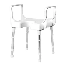 REBOTEC Cannes HIGI tusoló szék háttámlával 130kg-ig