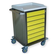 Modularis medikai kocsi - kis fiókkal rozsdamentes