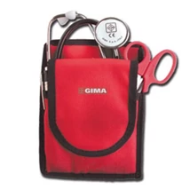 Táska oldaltáska álló - lapos 19x14x1 cm PIROS