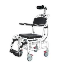 AQUA dönthető tusolószék szoba WC egyben 136 kg-ig