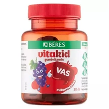 Béres VitaKid Vas gumivitamin gumitabletta szőlő 30 db