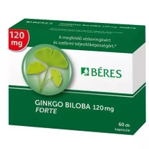 Béres GINKGO BILOBA 120 mg FORTE kapszula 60 db