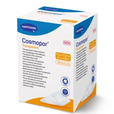 Cosmopor transparent steril filmkötszer sebpárnával 5x7,2cm - 50 db/doboz