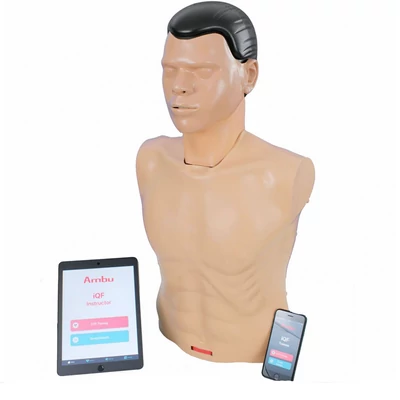 AMBU Sam iQF újraélesztés oktató modell – Bluetooth