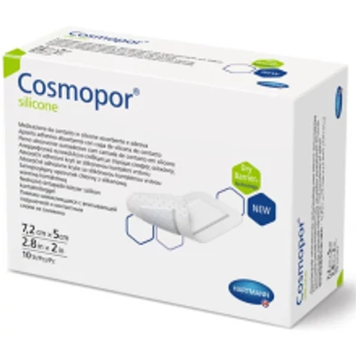 Cosmopor silicone szigetkötszer szilikonréteggel 7,2x5cm