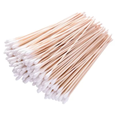 Ecsetelő pálca, vattafejes, fa nyél kicsi fejjel, nem steril 100db/cs