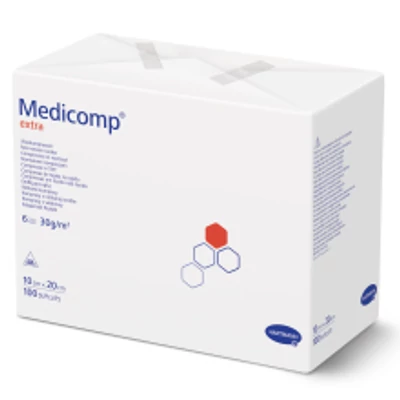 Medicomp Extra flísz sebfedő, 6rtg, nem steril, 10x20cm 100 db