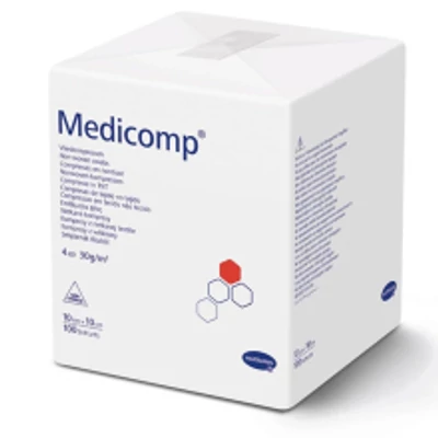 Medicomp flísz sebfedő, 4 rétegű, NEM STERIL, 10x20cm 100db
