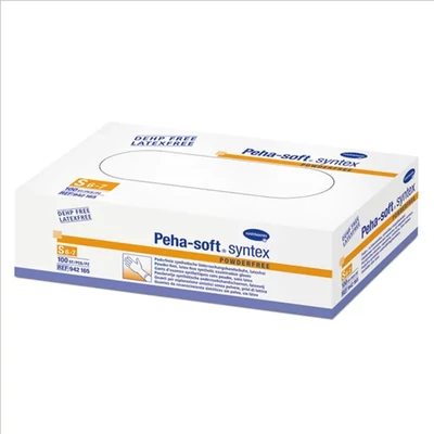 Peha-soft syntex latex, púdermentes vizsgáló kesztyű 100db