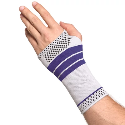 "OrtoCare" csukló- és kézfejszorító szilikon betéttel M méret bal oldali