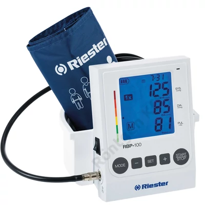 RIESTER RBP-100 automata vérnyomásmérő akkuval – asztali