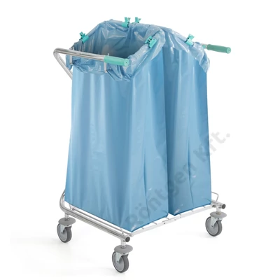 Szennyesgyűjtő kocsi DUPLA - 2x120l