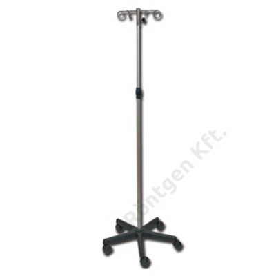 Infúziós állvány rozsdamentes 4 rozsdamentes kampós