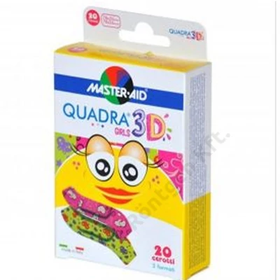 M-A Quadra med ragtapasz 3D lány 20db-os