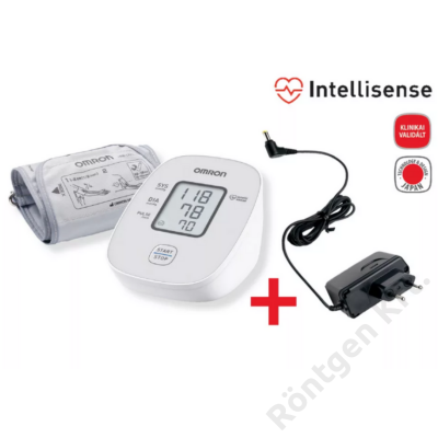 OMRON M2 Basic Intellisense felkaros vérnyomásmérő adapterrel