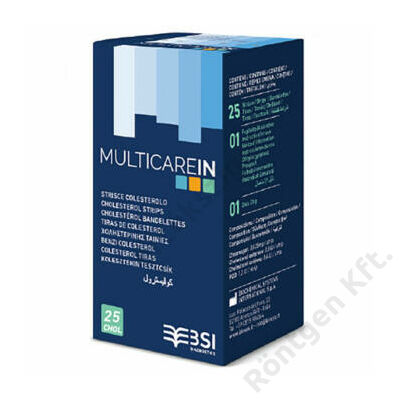 MultiCare in készülékhez:  Colesterin teszt / 25 db