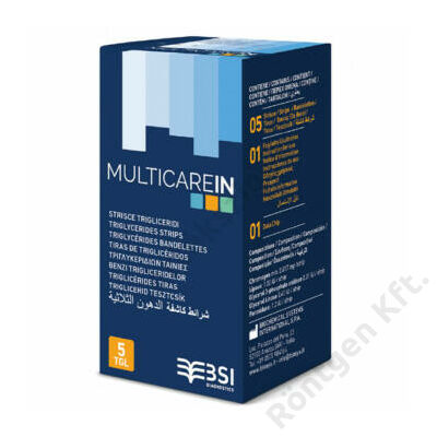 MultiCare in készülékhez:  Trigricerid teszt / 5 db