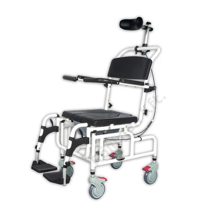 AQUA dönthető tusolószék szoba WC egyben 136 kg-ig