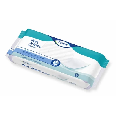 TENA WET WIPE nedves törlőkendő 3IN1  48x