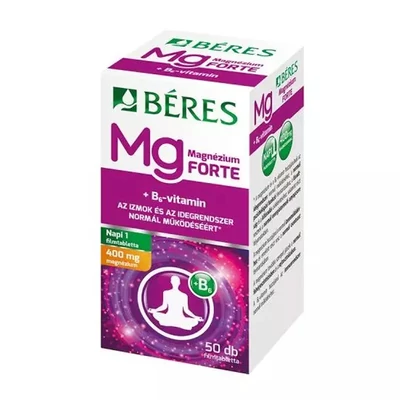 Béres Magnézium 400 mg + B6 Forte filmtabletta 50 db