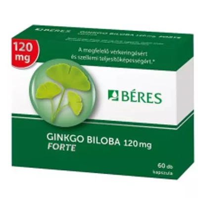 Béres GINKGO BILOBA 120 mg FORTE kapszula 60 db