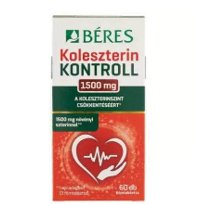 Béres Koleszterin Kontroll Filmtabletta 1500 mg 60 db